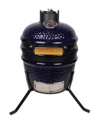 Seramik 13 İnç Kamado Izgara Açık Kömür Lacivert Renk 32cm