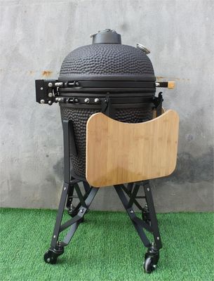 20 İnç Seramik Barbekü Izgara Açık Mat Siyah Renk 51cm