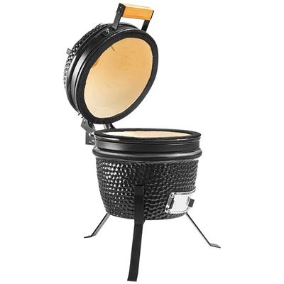 Siyah Renk 32cm 13 İnç Kamado Izgara Yüksek Dereceli Ateşleme Direnci
