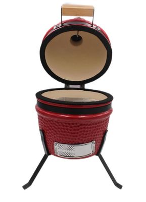 Dış Mekan Kömür 13 İnç Kamado Izgara Kırmızı Renk 32cm