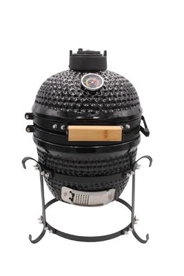 13 İnç 32cm Kömür Barbekü Seramik Izgara Açık Siyah