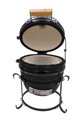 13 İnç 32cm Kömür Barbekü Seramik Izgara Açık Siyah