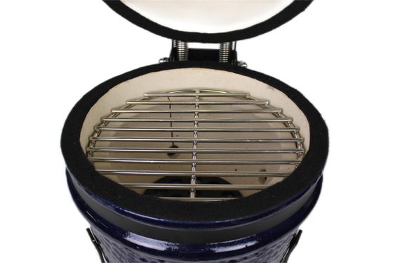 Seramik 13 İnç Kamado Izgara Açık Kömür Lacivert Renk 32cm