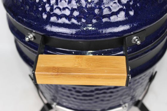 Seramik 13 İnç Kamado Izgara Açık Kömür Lacivert Renk 32cm