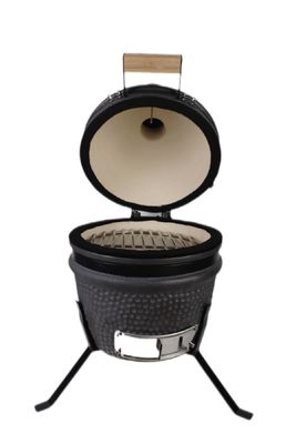Mat Siyah 13 İnç Kamado Izgara 32cm Seramik Dış Mekan