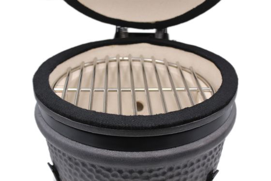 Mat Siyah 13 İnç Kamado Izgara 32cm Seramik Dış Mekan