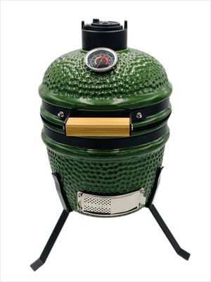 13 İnç 32cm Seramik Kamado Izgara Açık Yeşil Renk