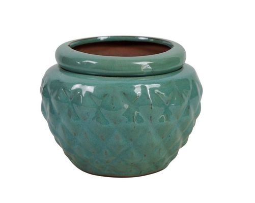 Bitkiler İçin 6.5 İnç Kendinden Sulama Sırlı Seramik Saksı 16.5x12.5cm