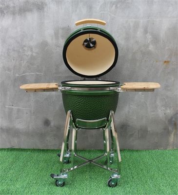 Dış Mekan 48cm 18 İnç Kamado Izgara Yeşil Renk Paslanmaz Çelik