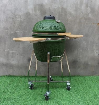 Kömür Seramik 18 İnç Kamado Izgara Yeşil Renk 48cm