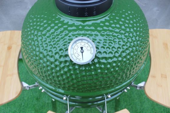 Dış Mekan 48cm 18 İnç Kamado Izgara Yeşil Renk Paslanmaz Çelik