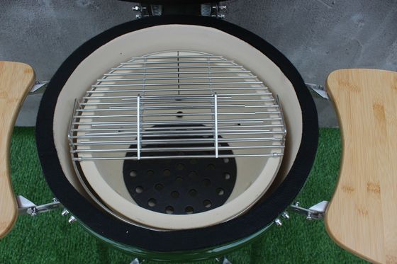 Kömür Seramik 18 İnç Kamado Izgara Yeşil Renk 48cm