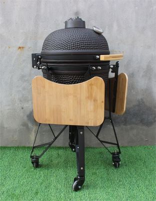Mat Siyah Renk 50cm 20 İnç Kamado Grill Dış Mekan Kömür