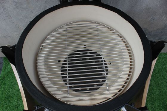 20 İnç Seramik Barbekü Izgara Açık Mat Siyah Renk 51cm