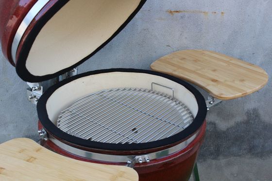 48cm Seramik Kömür Izgara 18 İnç Tropikal Kırmızı Renk