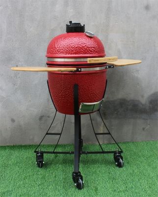 44 cm Seramik Barbekü Izgara Kraliyet Kırmızı Renk 17 Inç Sigara Pişirme Izgara Kavurma