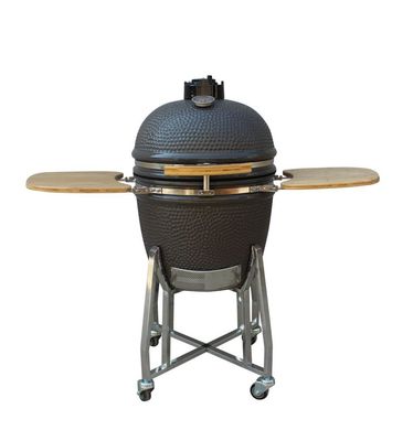 22 İnç Kamado Izgara Yüksek Dereceli Ateşleme Direnci Açık Kömür Izgara Gri renk