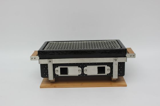 Keramik Kömür Grill Hibachi Grill Rektangul Renkli