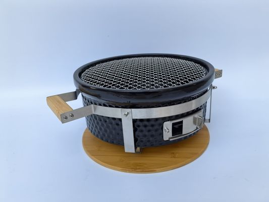 Keramik Kömür Grill Hibachi Grill Kara Renkli Yuvarlak